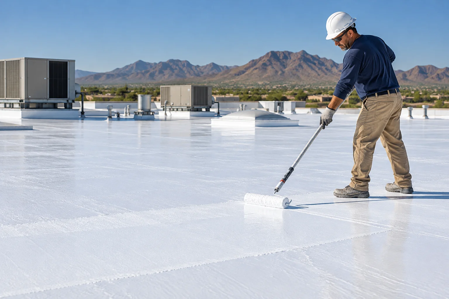 Commercial roof and rooftop equipment